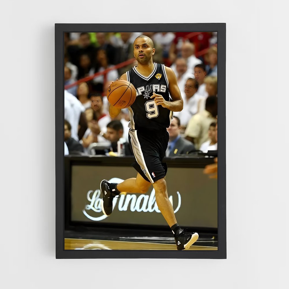Poster Tony parker précis – affiche Basketball (vue 2)